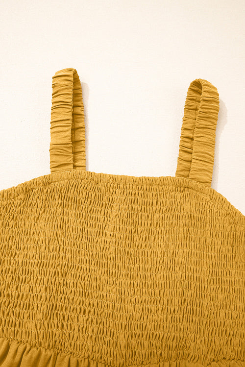 Crowned Sleeveless Wide Leg Jumpsuit with Pockets