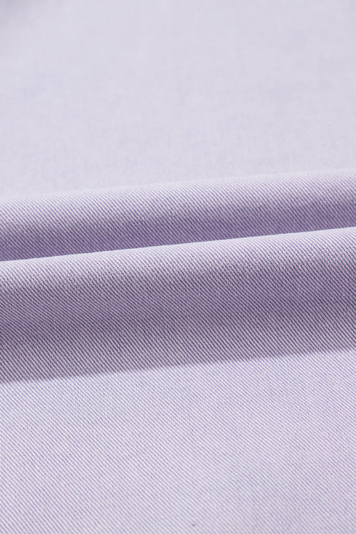 Crowned Denim Short Sleeve Shirt Dress