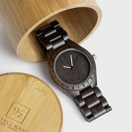Crowned Men's Stylish Wood Watch